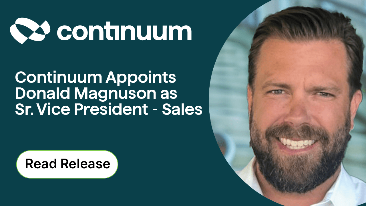 Continuum Powders Appoints Donald Magnuson as Senior Vice President of Sales