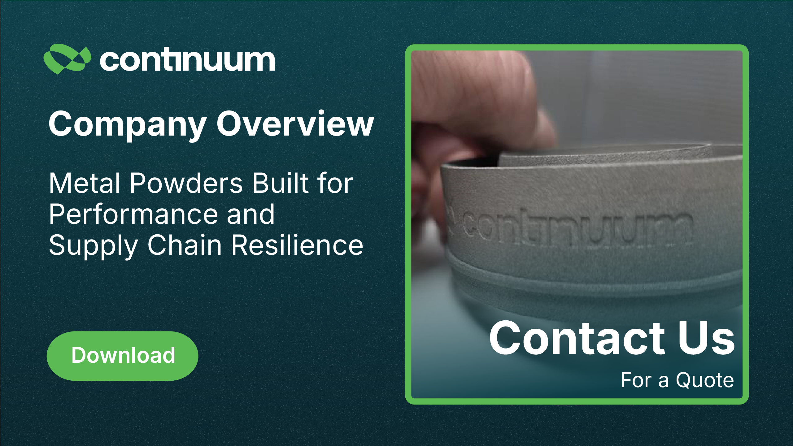 Knowledge Center 9 Continuum Powders Overview